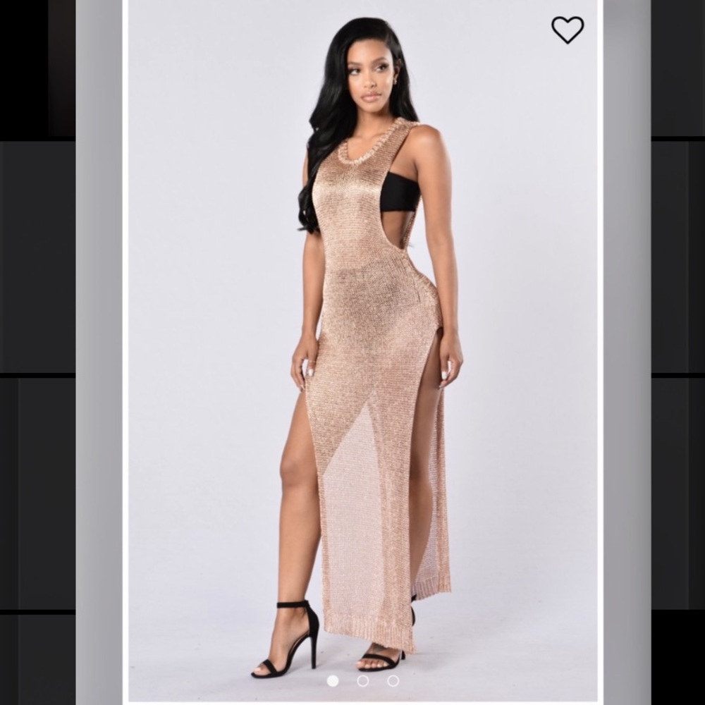 Rose Gold Dress Cover Up FN